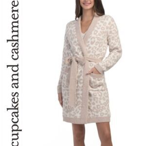 Cupcakes & Cashmere Leopard Print Long L/S Robe